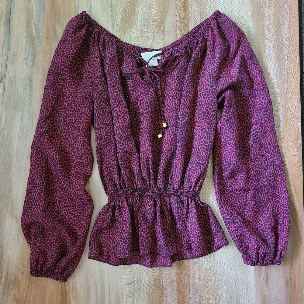 Michael Kors Cheetah Print Blouse